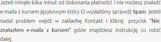 Odbiór Zakupionego Kursu Szkolenia Językowe Pszów
